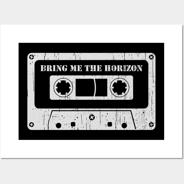 Bring Me The Horizon - Vintage Cassette White Wall Art by FeelgoodShirt